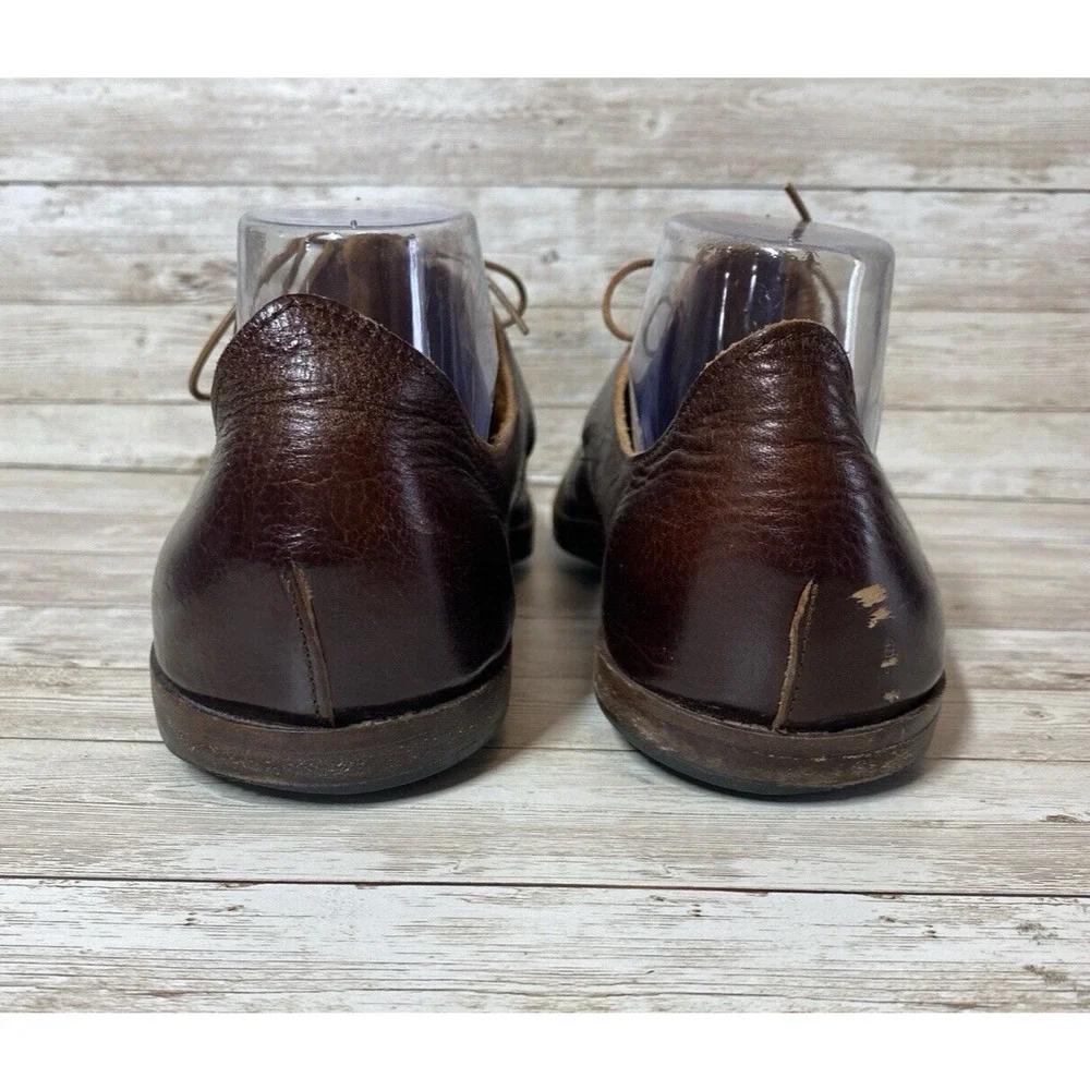 Cydwoq Shoes Womens 40EU / 10US Brown Leather Handmade USA Architectural Vintage - Picture 5 of 16